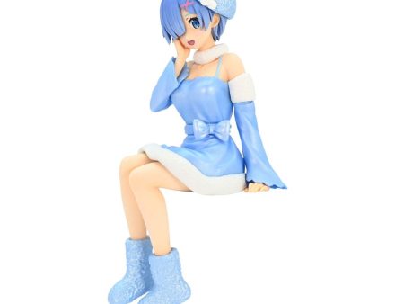 Re:Zero Starting Life in Another World Noodle Stopper PVC Statue Rem Snow Princess Pearl Color Ver. 14 cm Supply