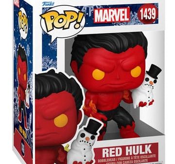 Marvel POP! Vinyl Figure Holiday Red Hulk 9 cm Online Hot Sale