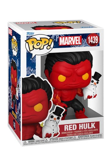 Marvel POP! Vinyl Figure Holiday Red Hulk 9 cm Online Hot Sale