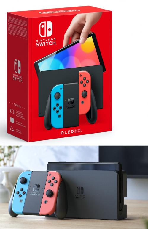 SWITCH CONSOLE OLED - RED & BLUE Hot on Sale