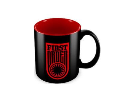 FIRTS ORDER SYMBOL AND LOGO BLACK-RED CERAMIC MUG STAR WARS EP7 on Sale