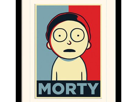 Rick And Morty -  Morty Campaign  Framed Print 30x40cm For Sale