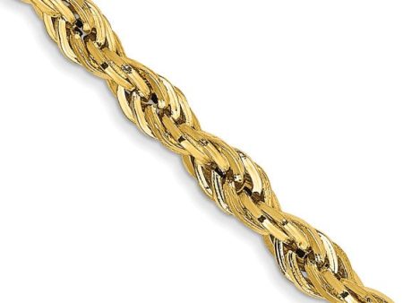 14K 22 inch 4.75mm Semi Solid Rope with Lobster Clasp Chain Online now