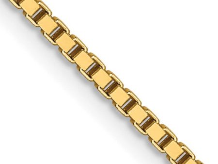 14K 1.2mm 18 Inch Box Chain For Discount