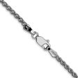 14K White Gold 18 inch 2.1mm Spiga with Lobster Clasp Chain Supply