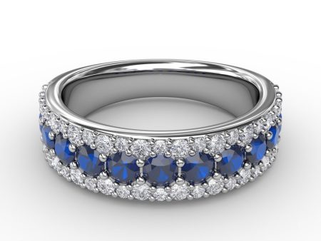 FANA Sapphire and Diamond Ring R1523S Fashion