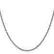 14K White Gold 18 inch 2.1mm Spiga with Lobster Clasp Chain Supply