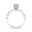 Sylvie Round Solitaire Engagement Ring S1516 Discount