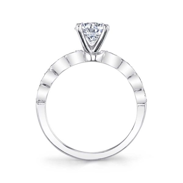 Sylvie Round Solitaire Engagement Ring S1516 Discount