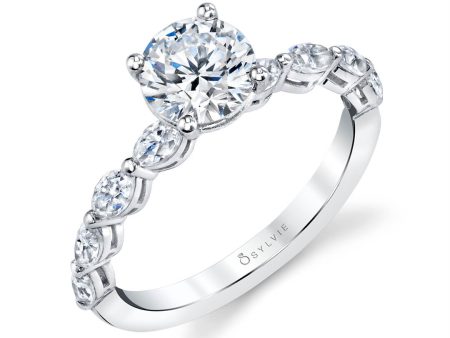 Sylvie Solitaire Engagement Ring S1838 Sale