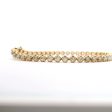 14K Yellow Gold Natural Diamond Tennis Bracelet Supply