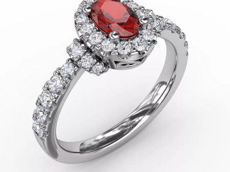 FANA Pure Perfection Ruby and Diamond Ring R1604R Fashion