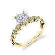 Sylvie Round Solitaire Engagement Ring S1516 Discount