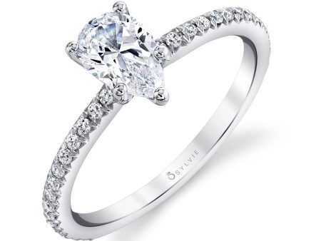 Sylvie Pear Engagement Ring S1093-PS For Sale