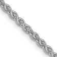 14K White Gold 18 inch 2.1mm Spiga with Lobster Clasp Chain Supply