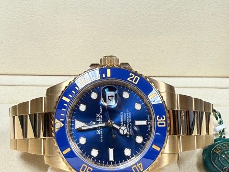 ROLEX 18K SUBMARINER BLUE DIAL 126618LB For Discount