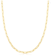 14k Yellow Gold Paperclip Link Chain Necklace 18  3mm For Cheap