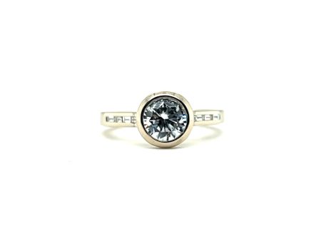 Dahlia Custom Bezel Diamond Engagement Ring Fashion