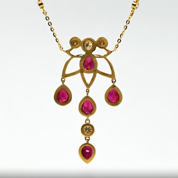 1.96CTW RUBY & DIAMOND PENDANT Online