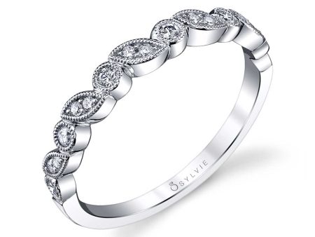 Sylvie Stackable Diamond Wedding Band - B0018 Cheap