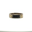 Custom Mokume Gane Platinum, Gold & Silver Black Diamond Band Discount