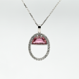 1.59CT TOURMALINE AND DIAMOND CUSTOM PENDANT Sale