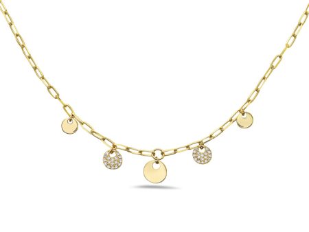 Bassali Sienna 14k Yellow Gold Necklace NK13912D on Sale