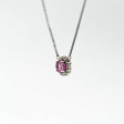 1.34ct Sapphire and Diamond Custom Pendant For Discount