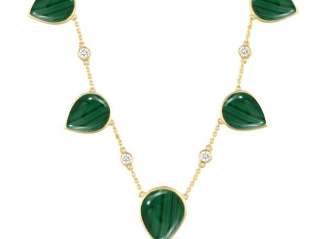 Doves Malachite Necklace For Cheap