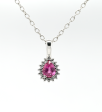 1.41CT SAPPHIRE & DIAMOND CUSTOM PENDANT Online Hot Sale