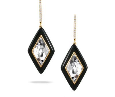 Doves White Topaz and Black Onyx Earrings E9030BOWT Online Hot Sale