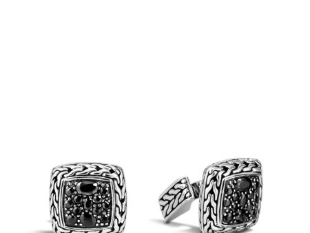 John Hardy Classic Chain Cufflinks with Black Sapphire MBS92369CBLS Online Sale