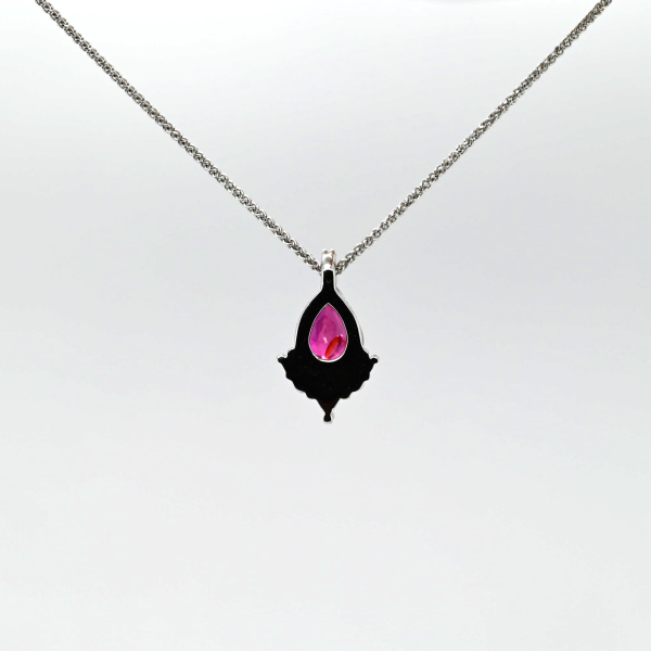 0.99CT RUBY & DIAMOND CUSTOM PENDANT Online