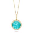 Doves Amazonite and Diamond Pendant Fashion