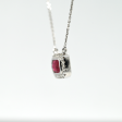 0.99CT RUBY & DIAMOND CUSTOM PENDANT Online