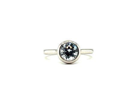 Blair Custom Bezel Round Engagement Ring Online Hot Sale