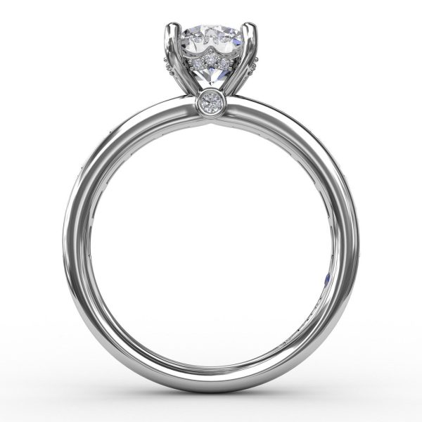 Fana Channel Set Baguette Engagement Ring 3289 Online Hot Sale