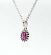 1.41CT SAPPHIRE & DIAMOND CUSTOM PENDANT Online Hot Sale