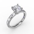 Fana Channel Set Baguette Engagement Ring 3289 Online Hot Sale