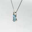 1.58CT Custom 18k Aquamarine Pendant Online