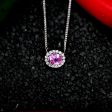 1.34ct Sapphire and Diamond Custom Pendant For Discount