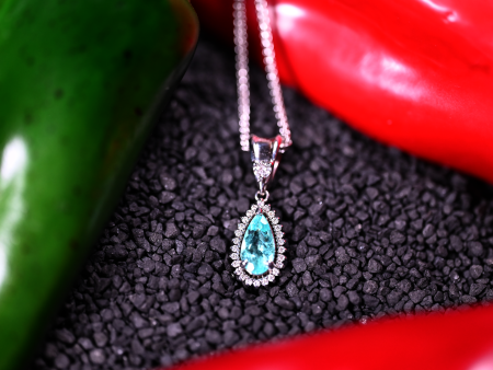 0.75ct Paraiba Tourmaline Custom Pendant For Cheap