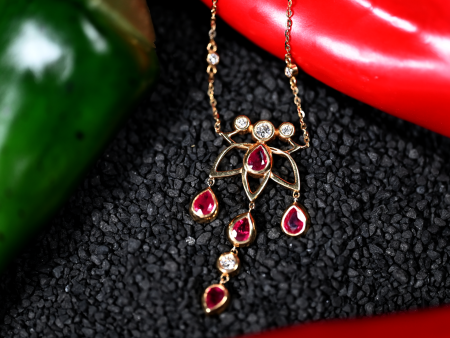 1.96CTW RUBY & DIAMOND PENDANT Online