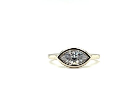 Blair Custom Marquise Bezel Engagement Ring Online now