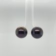 14k Yellow Gold Chocolate Button Pearl Stud Earrings Sale