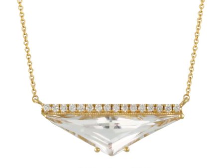 Doves White Topaz and Diamond Necklace N9115WT on Sale