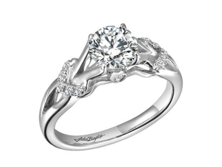 Classic Engagement Ring With Split Shank #248240 Fashion