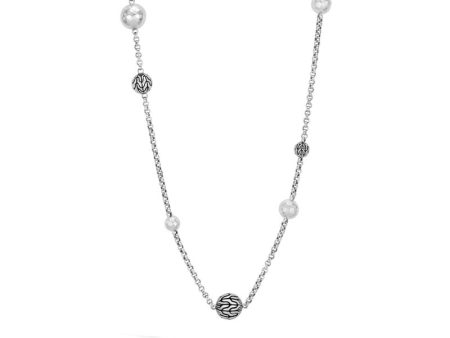 John Hardy Classic Chain Hammered Long Necklace NB900156 on Sale