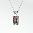 3.12ct Watermelon Tourmaline Custom Pendant Discount