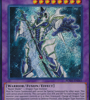 Buster Blader, the Dragon Destroyer Swordsman [BOSH-EN045] Secret Rare Online